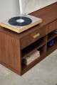Komoda na gramofon z dębu fornir do pokoju lub biura